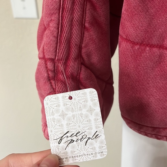 RARE Free People Dolman Quilted Knit Jacket in Lovebird NWT - Picture 5 of 11